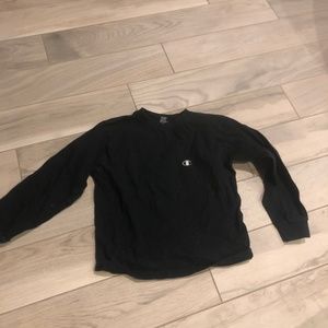 Champion boys long sleeve black shirt size small